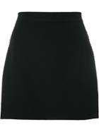 Givenchy Crystal Trim Mini Skirt, Women's, Size: 38, Black, Silk/acetate/wool