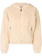 Fila Faux-shearling Hooded Jacket - Nude & Neutrals