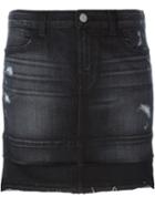 J Brand Mini Denim Skirt, Women's, Size: 29, Grey, Cotton