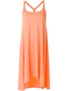Heidi Klein Plait Back Dress, Women's, Size: Small, Yellow/orange, Cotton/modal/spandex/elastane