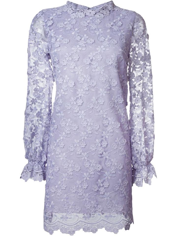 Giamba Lace Dress, Women's, Size: 44, Pink/purple, Polyester