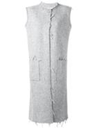 Maison Margiela Raw Edge Sleeveless Coat
