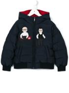 Dolce & Gabbana Kids 'dg Family' Puffer Jacket, Boy's, Size: 8 Yrs, Blue