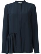 Stella Mccartney Skirted Detail Shirt, Women's, Size: 36, Blue, Silk