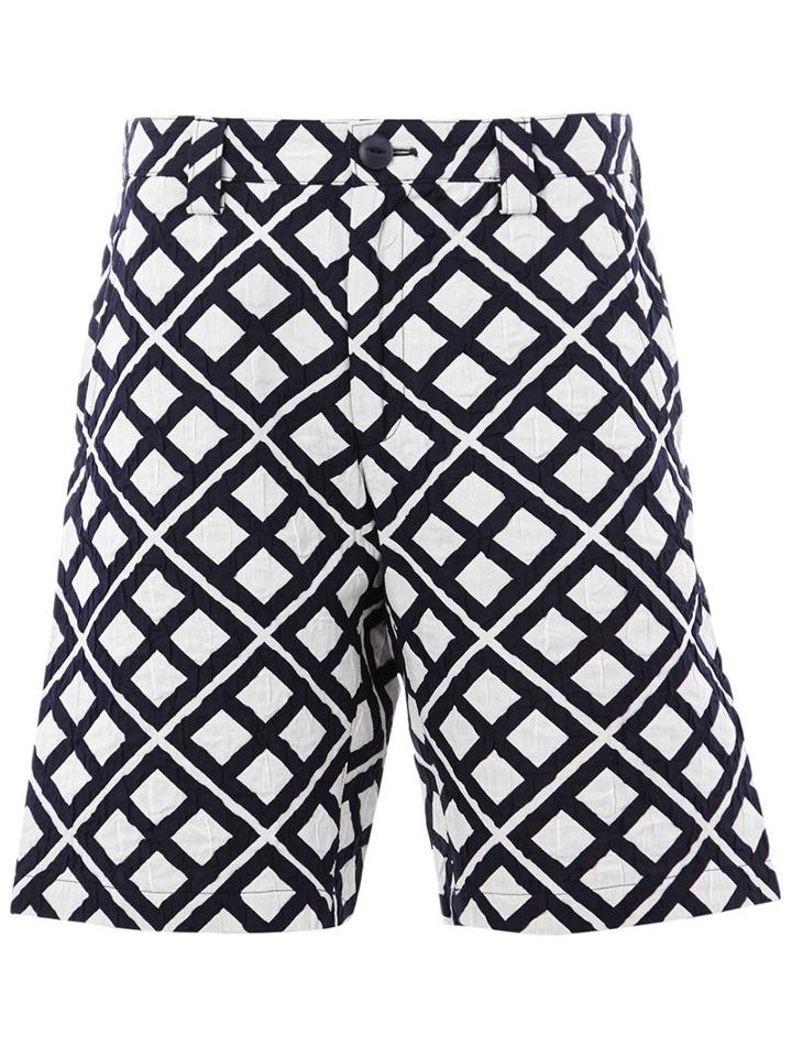 Blue Blue Japan Geometric Print Jacket