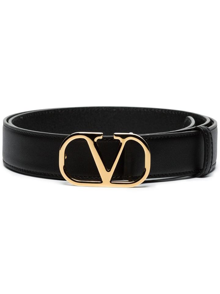 Valentino Go Logo Belt - Black