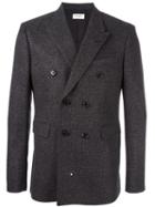 Saint Laurent 'iconic Le Smoking' 70's Jacket, Men's, Size: 52, Grey, Silk/cotton/wool