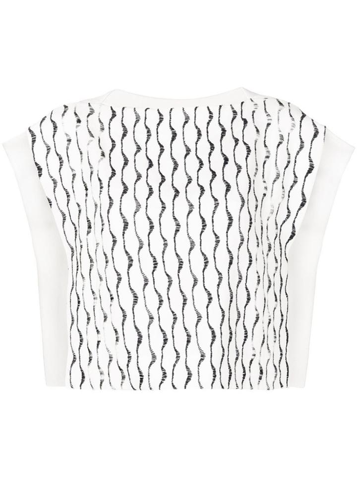Chloé Embroidered Top - White