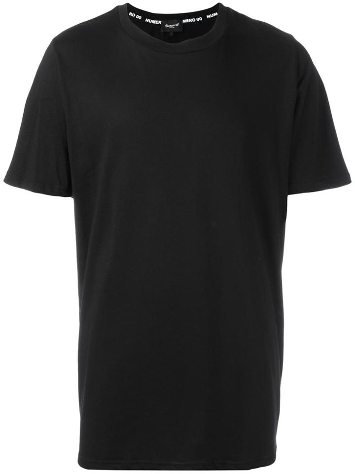 Numero00 00 Print T-shirt - Black