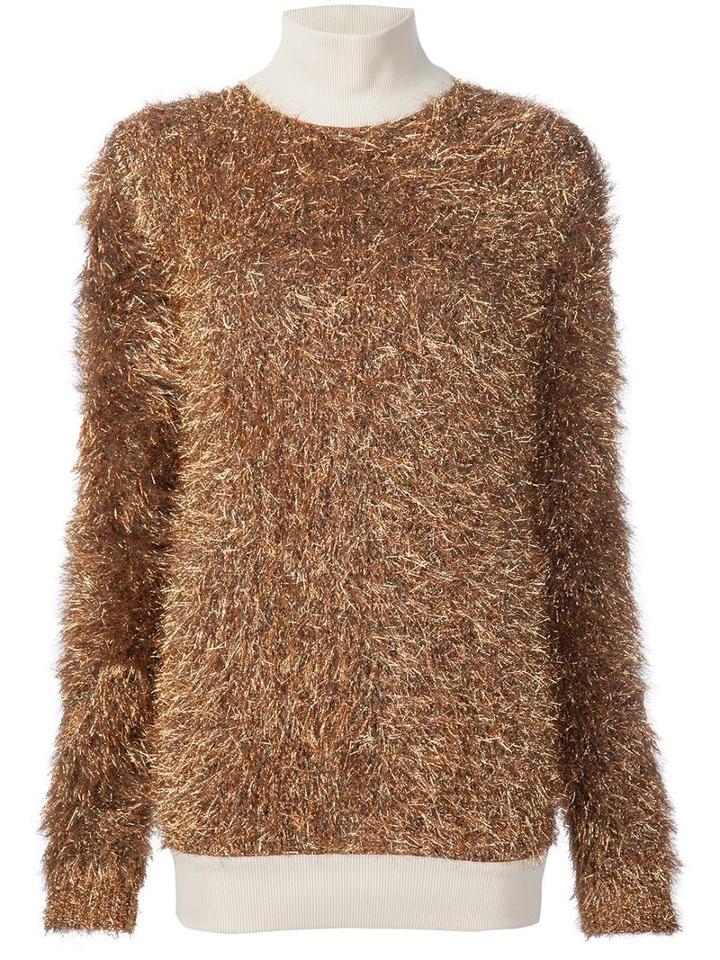 Paco Rabanne Fluffy Jumper, Women's, Size: Small, Grey, Polyamide/polyester/polypropylene/sinflex