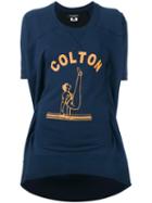 Junya Watanabe Comme Des Garçons - Printed T-shirt - Women - Cotton/polyester/polyurethane/rayon - M, Blue, Cotton/polyester/polyurethane/rayon