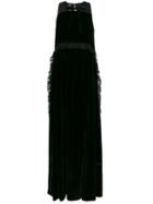 Rochas Long Silk Dress - Black