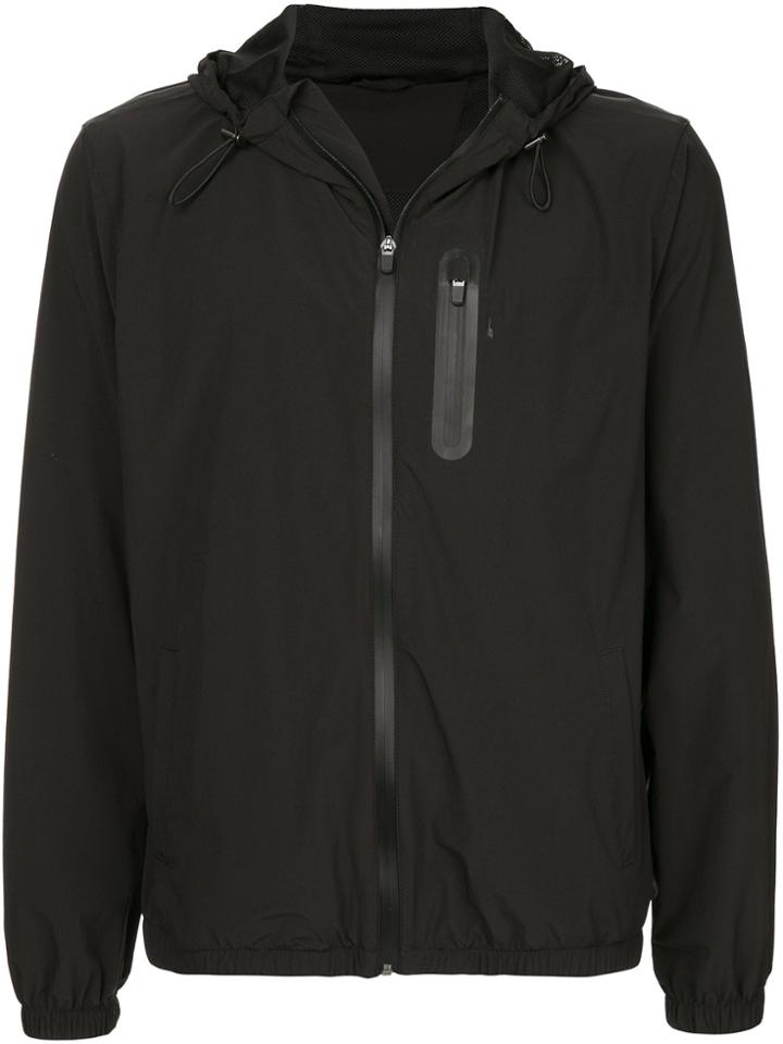 The Upside Hooded Zipped Jacket - Black
