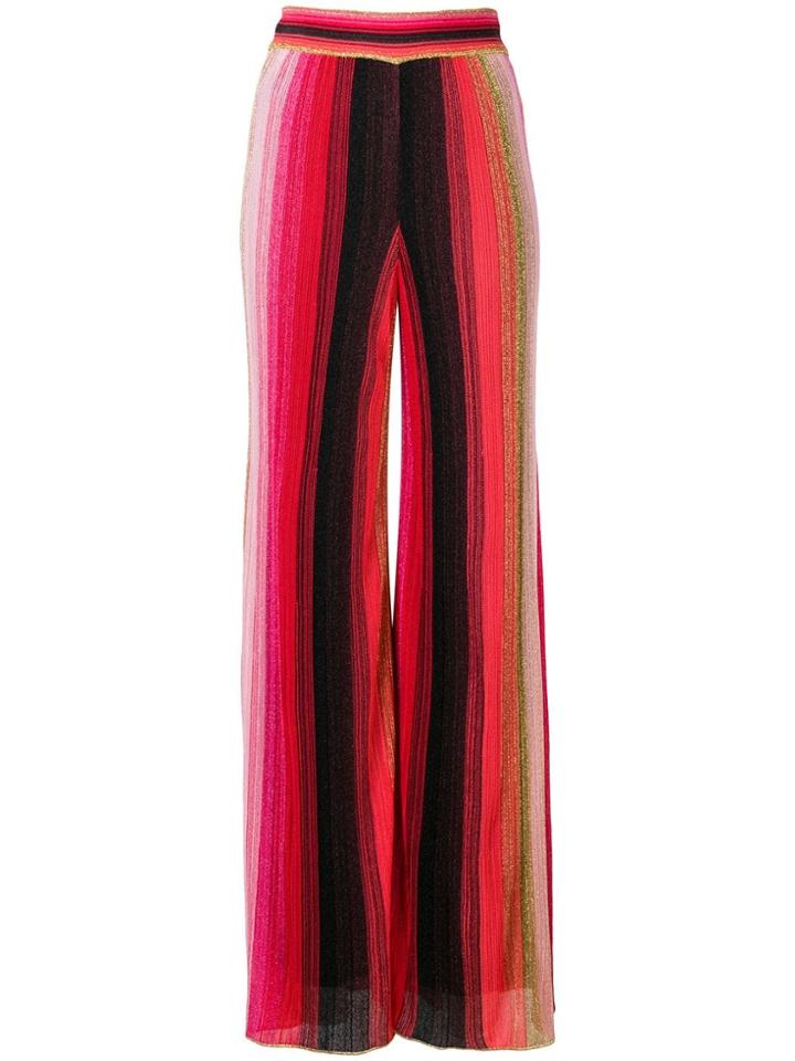 M Missoni Striped Trousers - Red