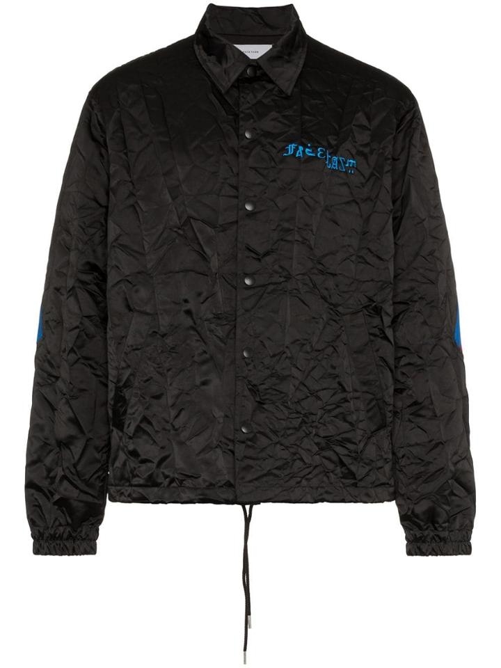 Facetasm Logo Creased Jacket - Black