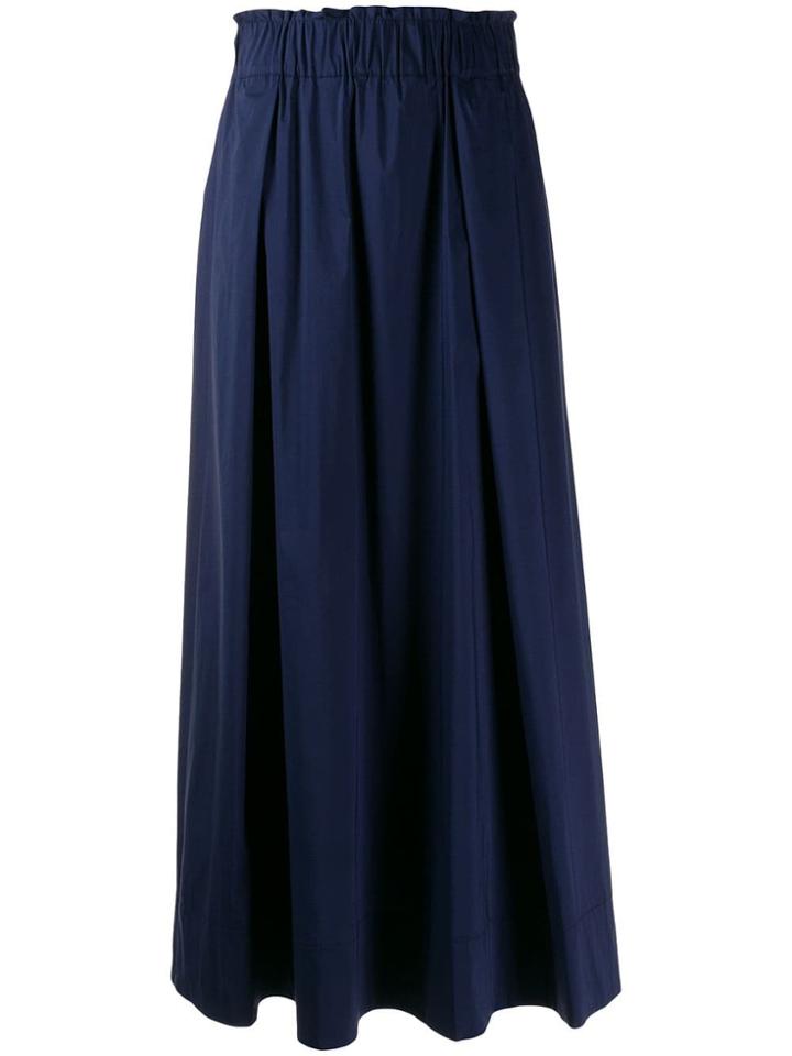 Guardaroba High Rise Maxi Skirt - Blue