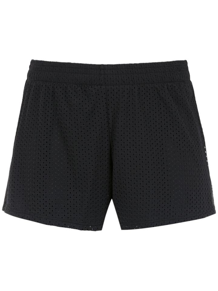 Track & Field Mesh Panelled Shorts - Black