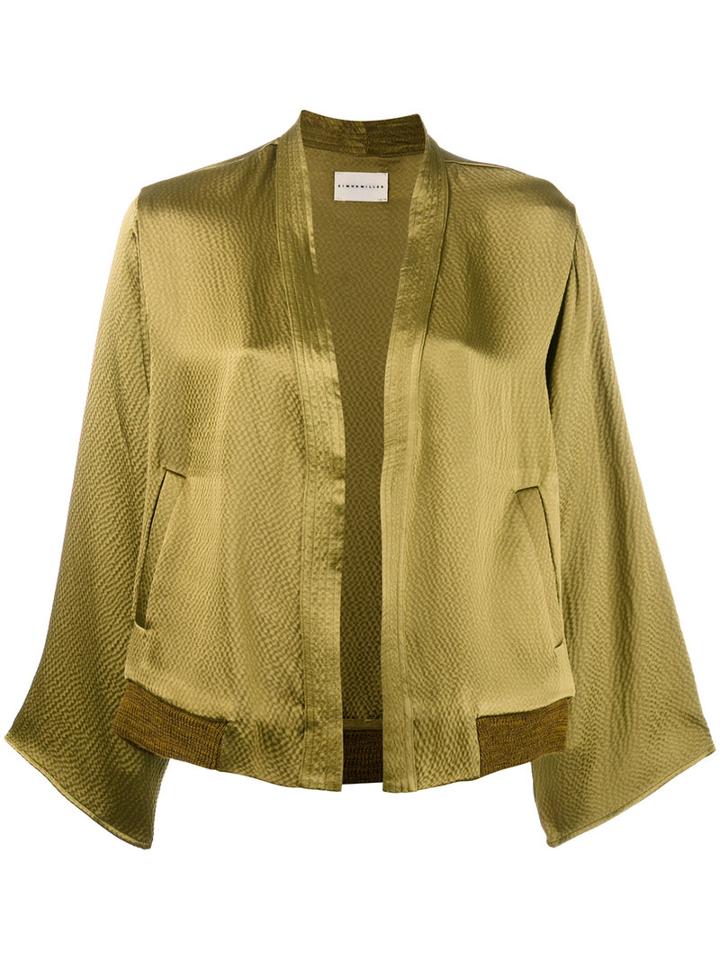 Simon Miller - 'koka' Jacket - Women - Silk - 3, Women's, Green, Silk