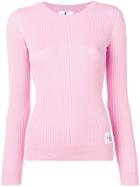Calvin Klein Jeans Ribbed Knit Sweater - Pink