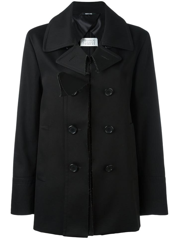 Maison Margiela Button-down Coat, Women's, Size: 40, Black, Cotton