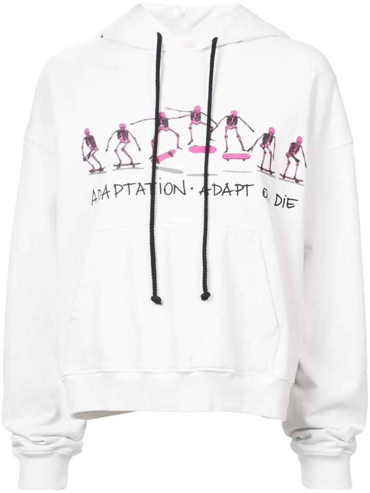 Adaptation Adapt Or Die Hoodie - White