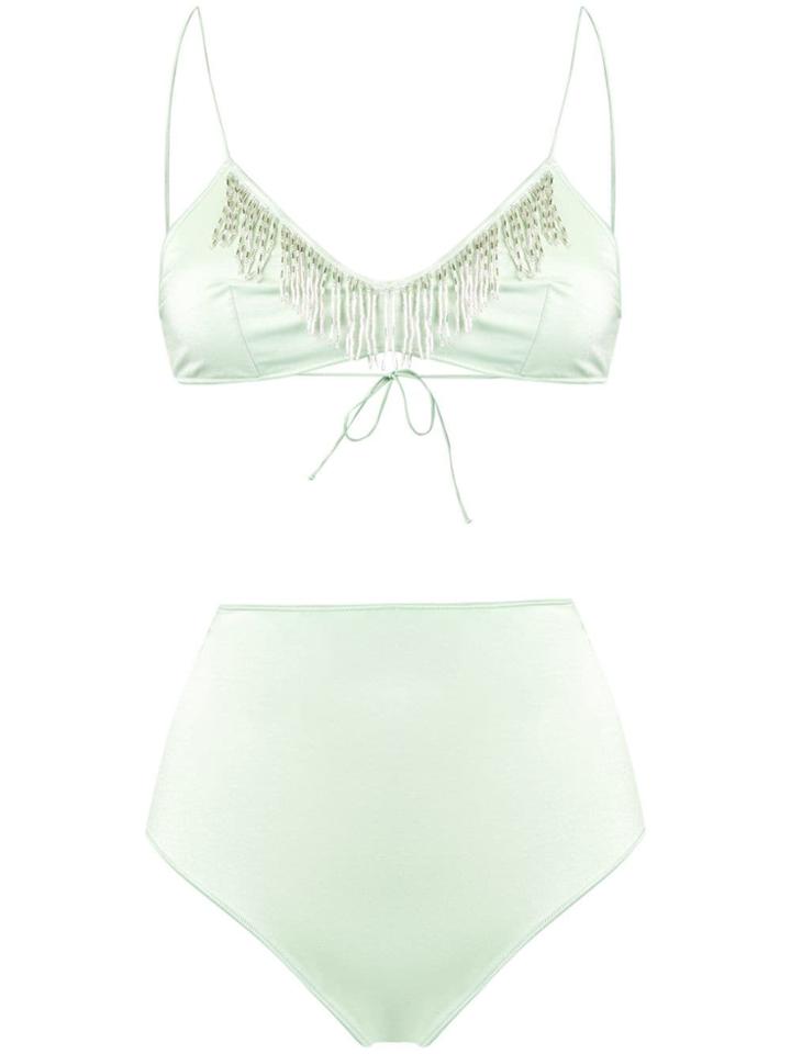 Oseree 20s Pearls Bikini - Green