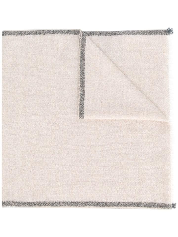 Eleventy Plain Scarf - Nude & Neutrals