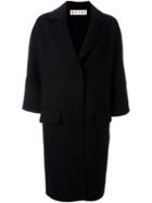 Marni Half-sleeve Coat, Women's, Size: 40, Black, Angora/cashmere/virgin Wool