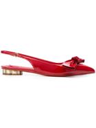 Salvatore Ferragamo Alulla Slingbacks - Red