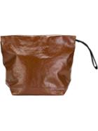 Marni Bundle Clutch, Women's, Brown, Calf Leather