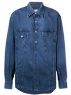 Moschino Vintage 2000's Denim Shirt - Blue