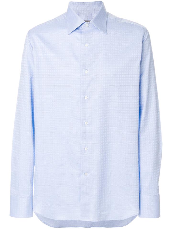 Canali Polka Dot Shirt - Blue