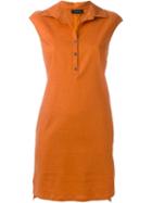 Tonello Shift Dress, Women's, Size: 46, Yellow/orange, Linen/flax/viscose/spandex/elastane
