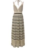 M Missoni Fantasia Halter Maxi Dress - Metallic