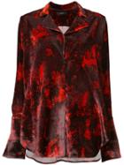 Ellery - Printed Blouse - Women - Silk/rayon - 8, Red, Silk/rayon