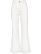 See By Chloé Contrast Stitch Flared Jeans - White