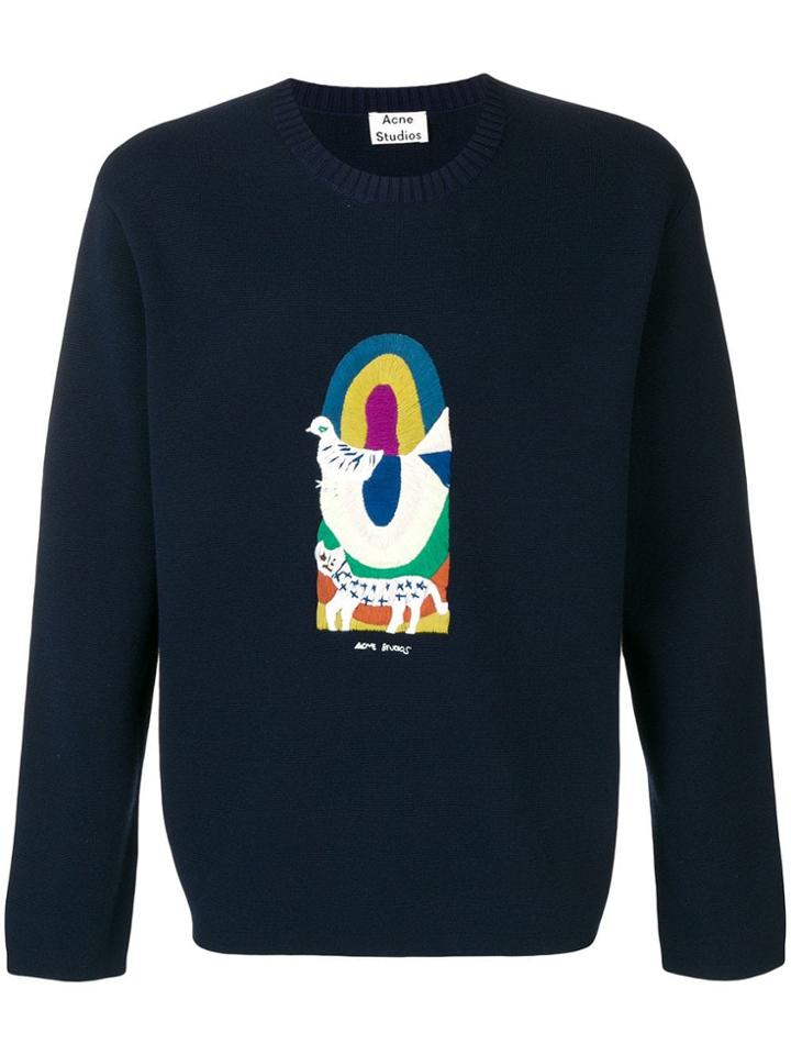 Acne Studios Relaxed Fit Pullover - Blue
