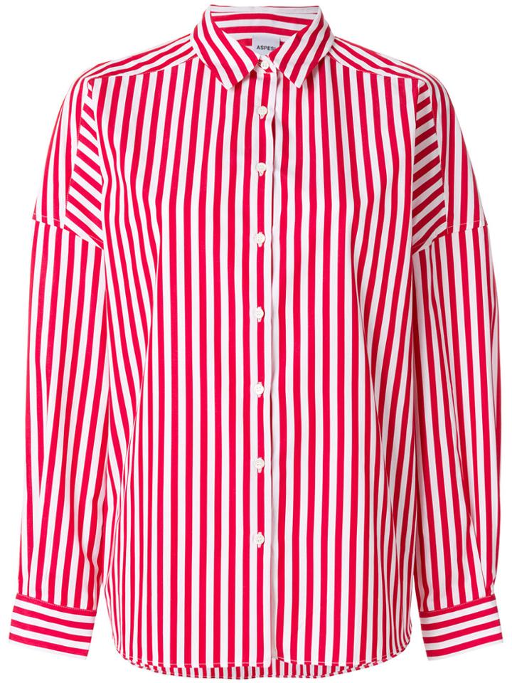Aspesi Striped Shirt - Red