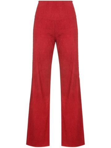 Osklen High Waisted Trousers - Red