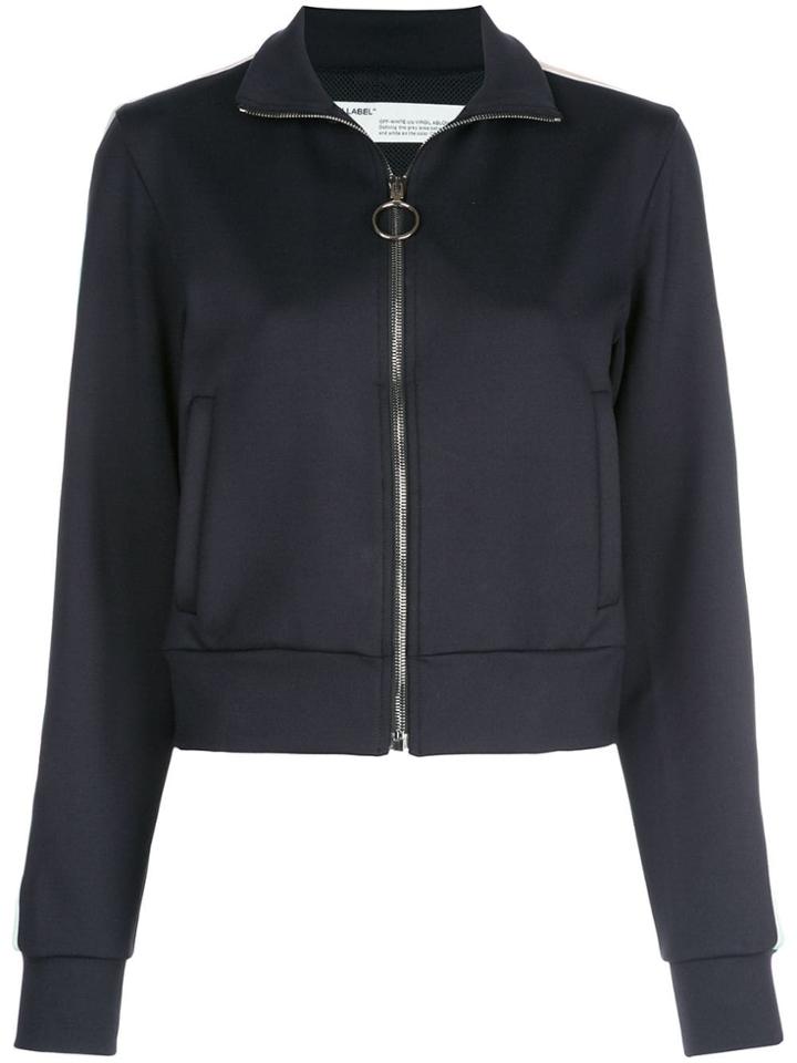 Off-white Zip-up Cropped Jacket - Black
