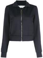 Off-white Zip-up Cropped Jacket - Black