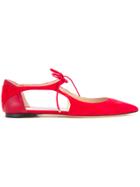 Jimmy Choo Vanessa Ballerinas - Red