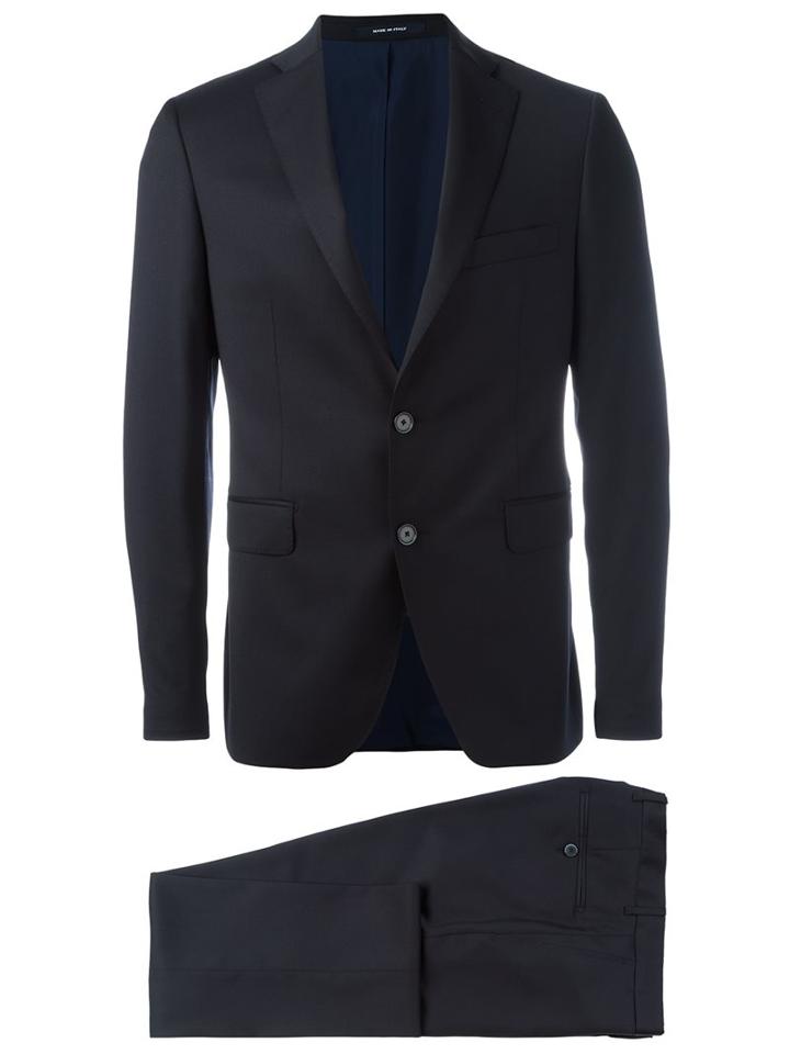 Dinner Two Piece Suit, Men's, Size: 50, Blue, Cupro/virgin Wool