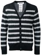 Anrealage - Striped Cardigan - Men - Silk/rayon/cotton - 48, Black, Silk/rayon/cotton