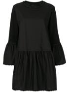 Mm6 Maison Margiela Flared Sleeve Dress - Black