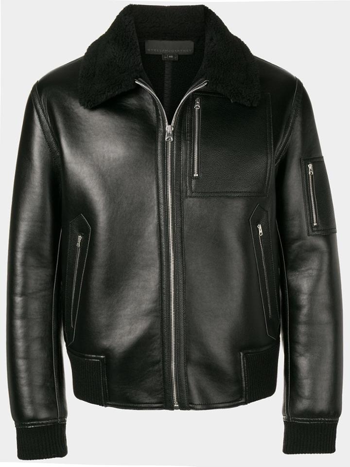 Stella Mccartney Borg Collar Jacket - Black