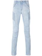 Pierre Balmain - Destroyed Skinny Jeans - Men - Cotton/spandex/elastane - 31, Blue, Cotton/spandex/elastane