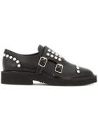 Giuseppe Zanotti Studded Monk Strap Shoes - Black