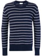 Ami Paris Breton Stripes Sweater - Blue