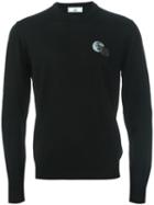 Ami Alexandre Mattiussi - Wolf Patch Crew Neck Sweater - Men - Wool - Xl, Black, Wool